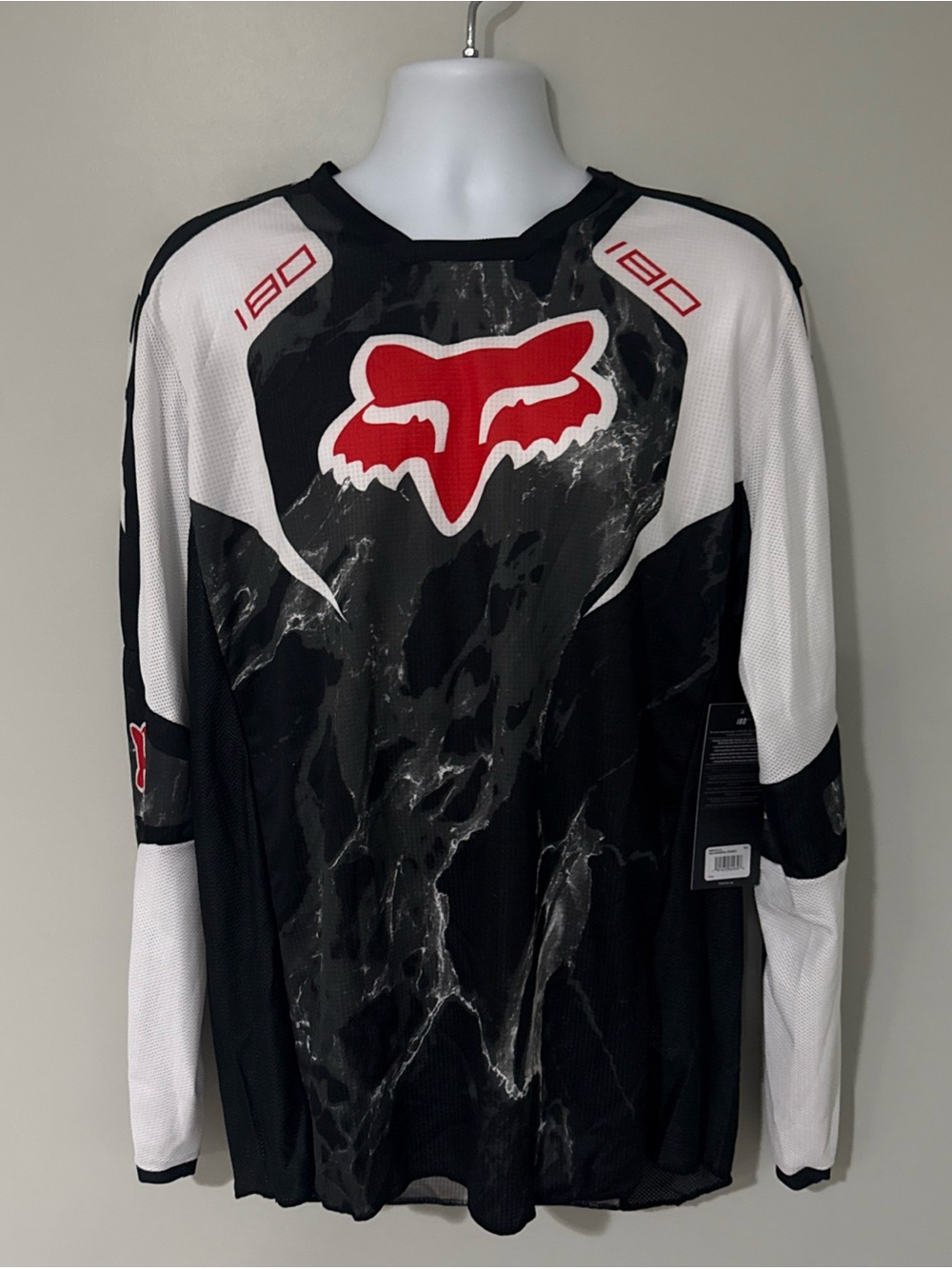 Fox Men’s Black White Red Motocross Jersey